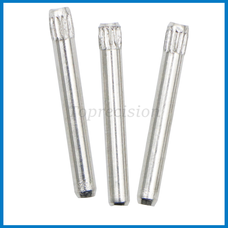 永精支架单头滚花定位光轴