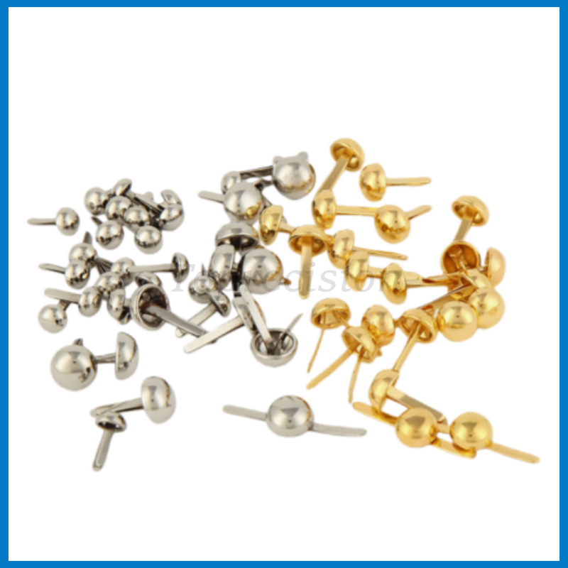 永精金色两脚钉幼儿园diy二脚蘑菇铆钉