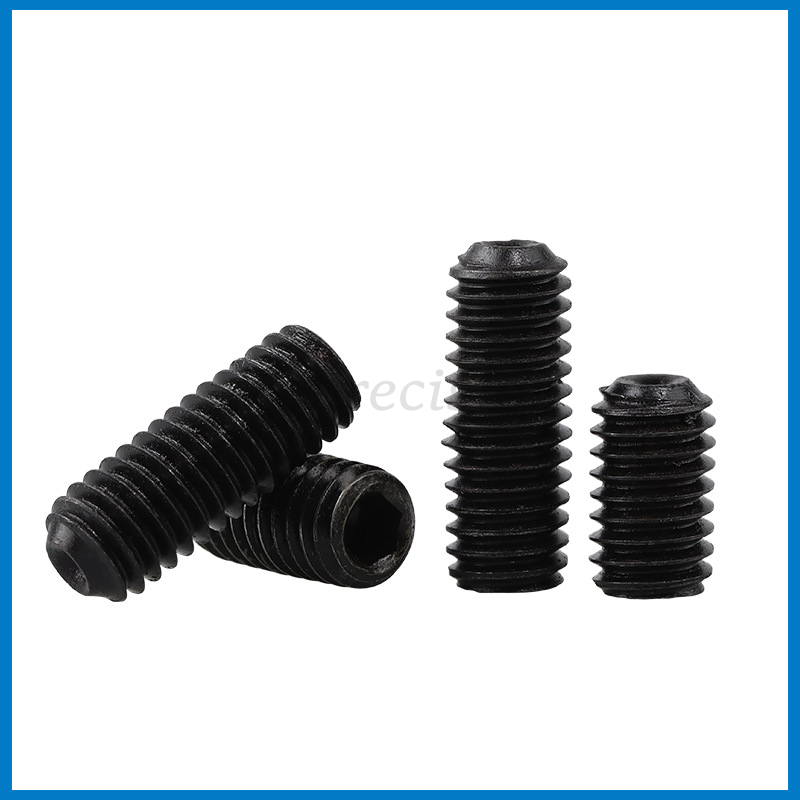 永精黑色304不锈钢凹端紧定螺钉