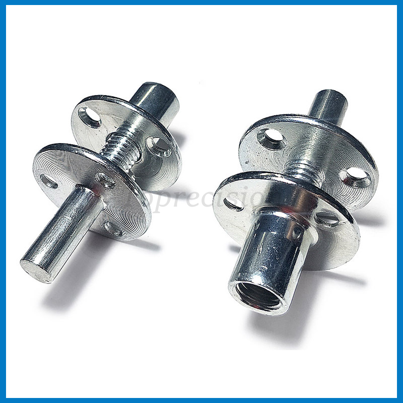 永精床柱沙发脚连接件三孔铁板螺母