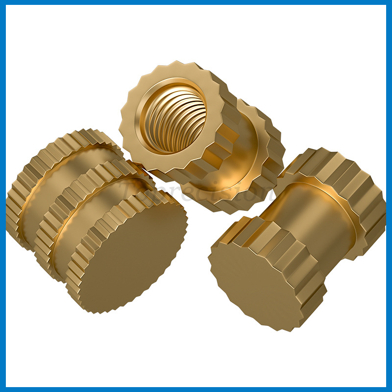 永精盲孔注塑滚花螺母