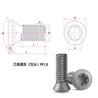 刀具螺丝（沉头）M1.8